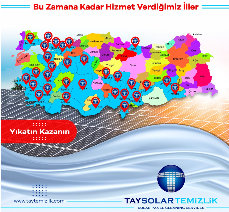Bu Zamana Kadar Hizmet Verdiğimiz İller - Tay Temizlik